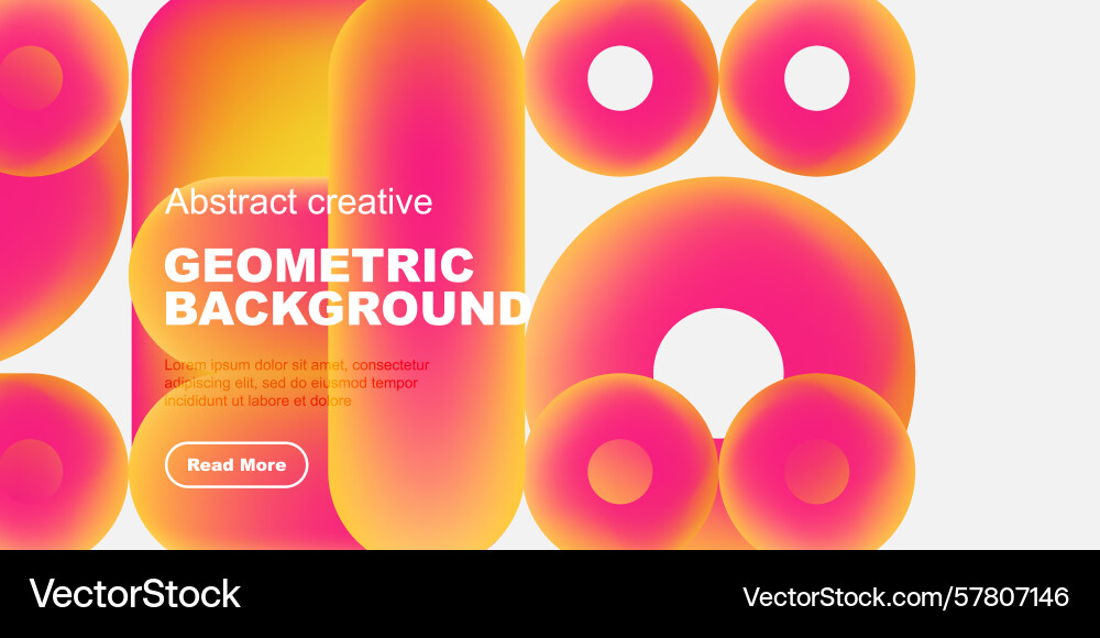Vibrant geometric shapes overlap creating dynamic Vibrant geometric shapes overlap creating dynamic Vector Image
