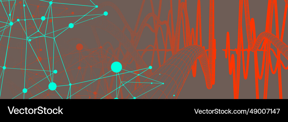 Abstract background with a wireframe dynamic Abstract background with a wireframe dynamic vector image