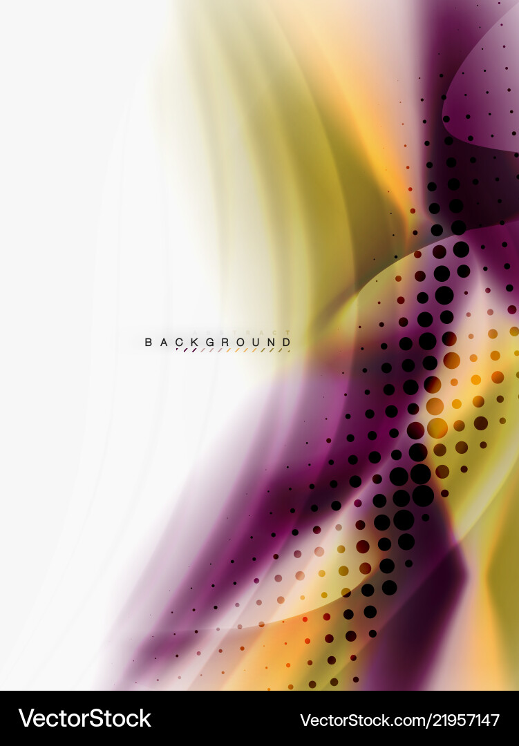 Abstract Fluid Color Background Vector Image