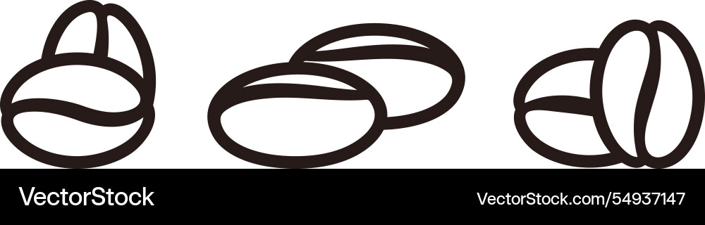 Coffee bean Royalty Free Vector Image - VectorStock