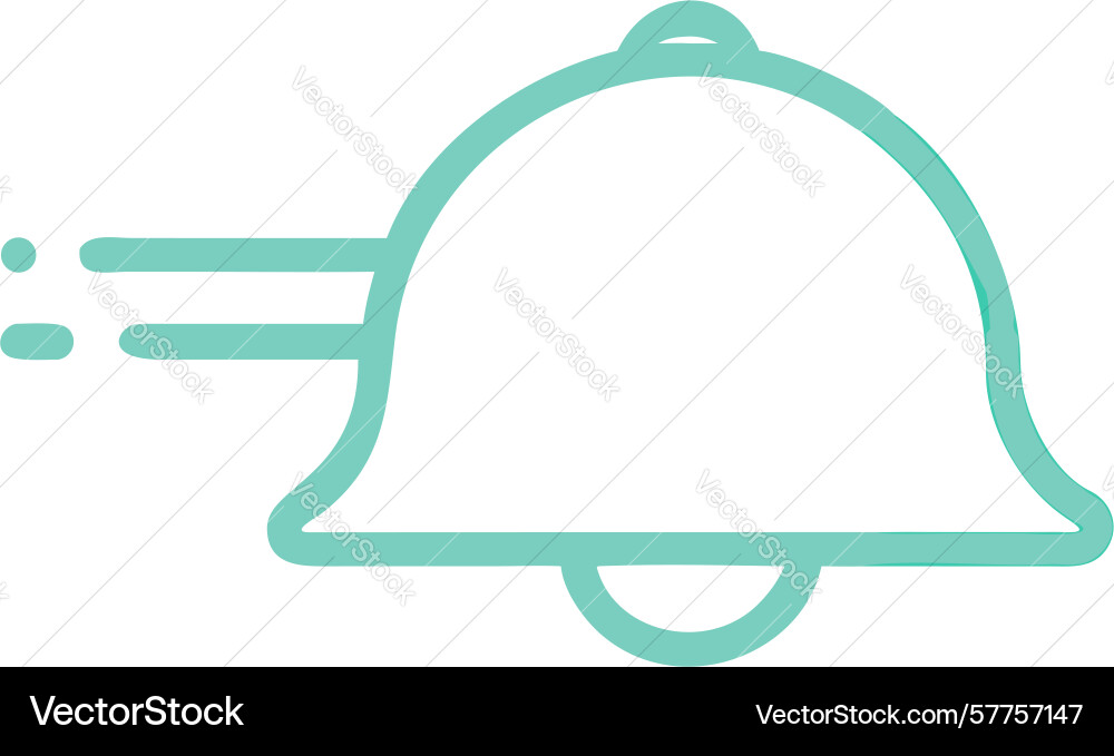Dynamic bell icon for swift notifications design vector image