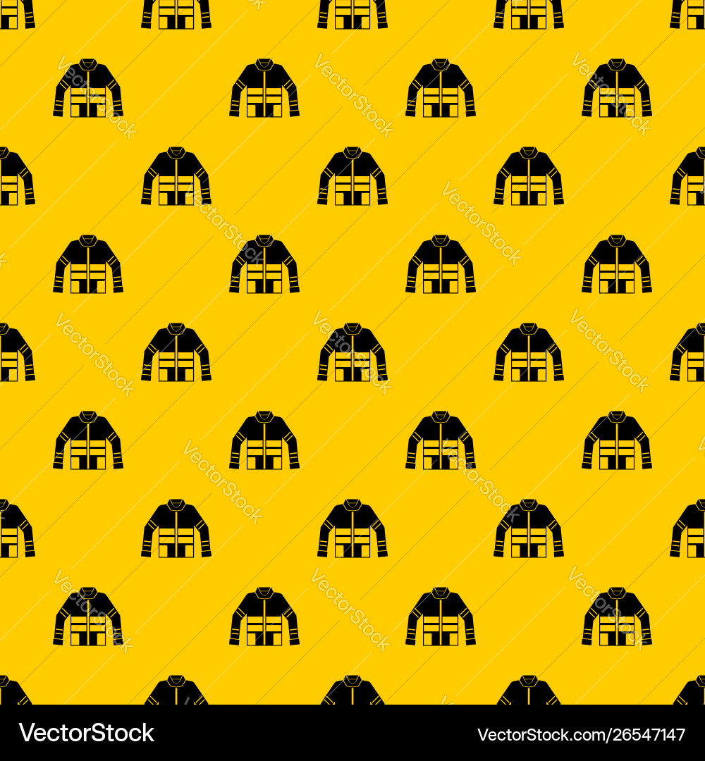 Firefighter jacket pattern Firefighter jacket pattern vector image