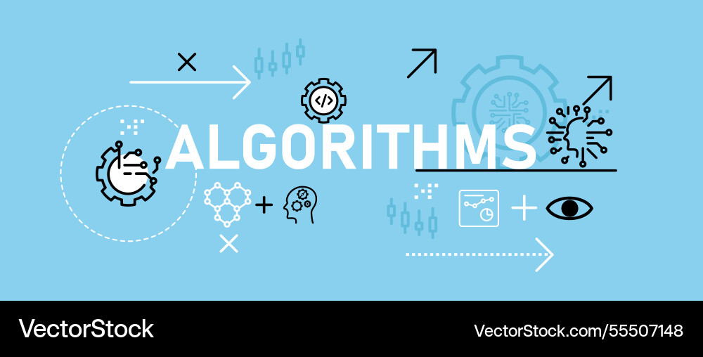 Algorithm ai Maschine künstliche Intelligenz Algorithm ai Maschine künstliche Intelligenz vektorbild