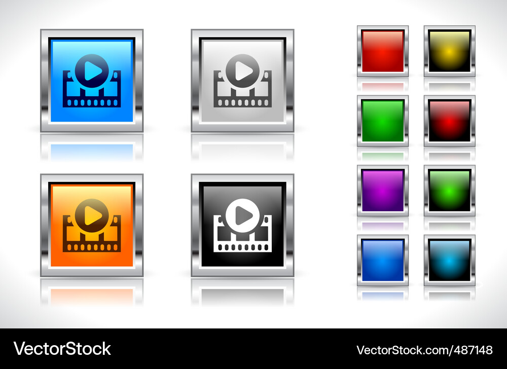 Buttons for web design Vector Image