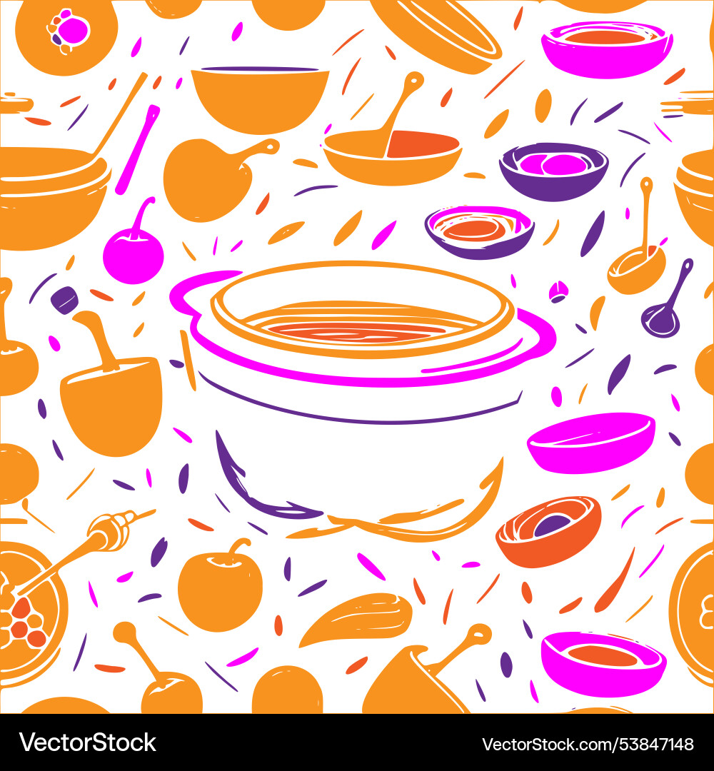 Cauldron abstract pattern seamless Cauldron abstract pattern seamless Vector Image