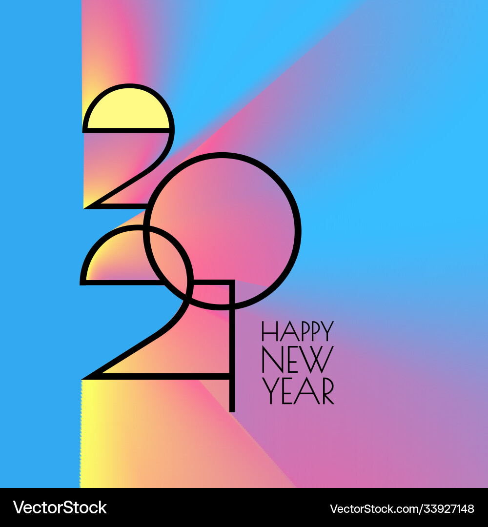 Happy new 2021 year elegant poster template Happy new 2021 year elegant poster template vector image