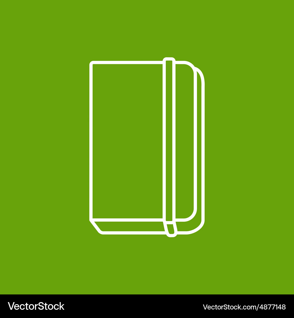 Notebook icon eps10 Vector Image