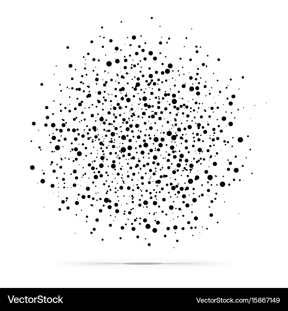 Black Dot Sphere vector image