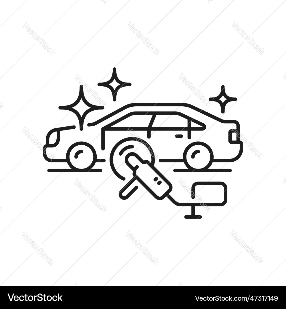 Car Wash & Polish Icon Vector Image