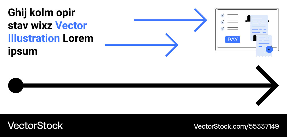 Digital payment process with application forms Digital payment process with application forms Vector Image