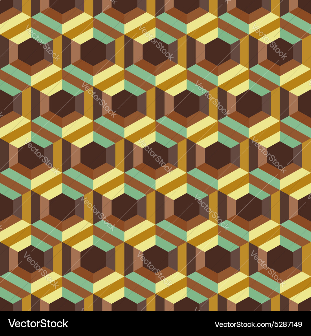 Hexagonal 3D Abstract Background Vector Image