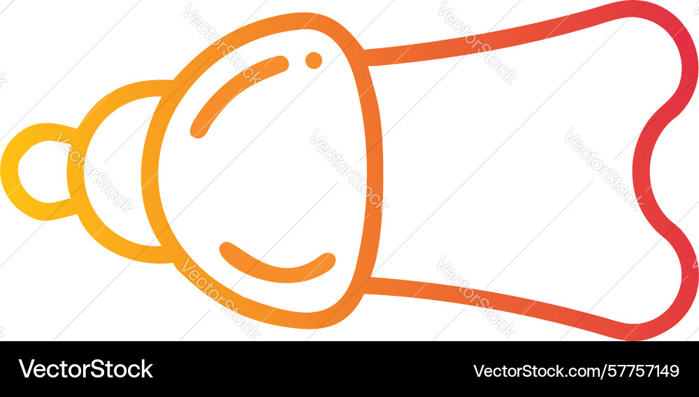 Modern abstract bell shape with gradient design vector image