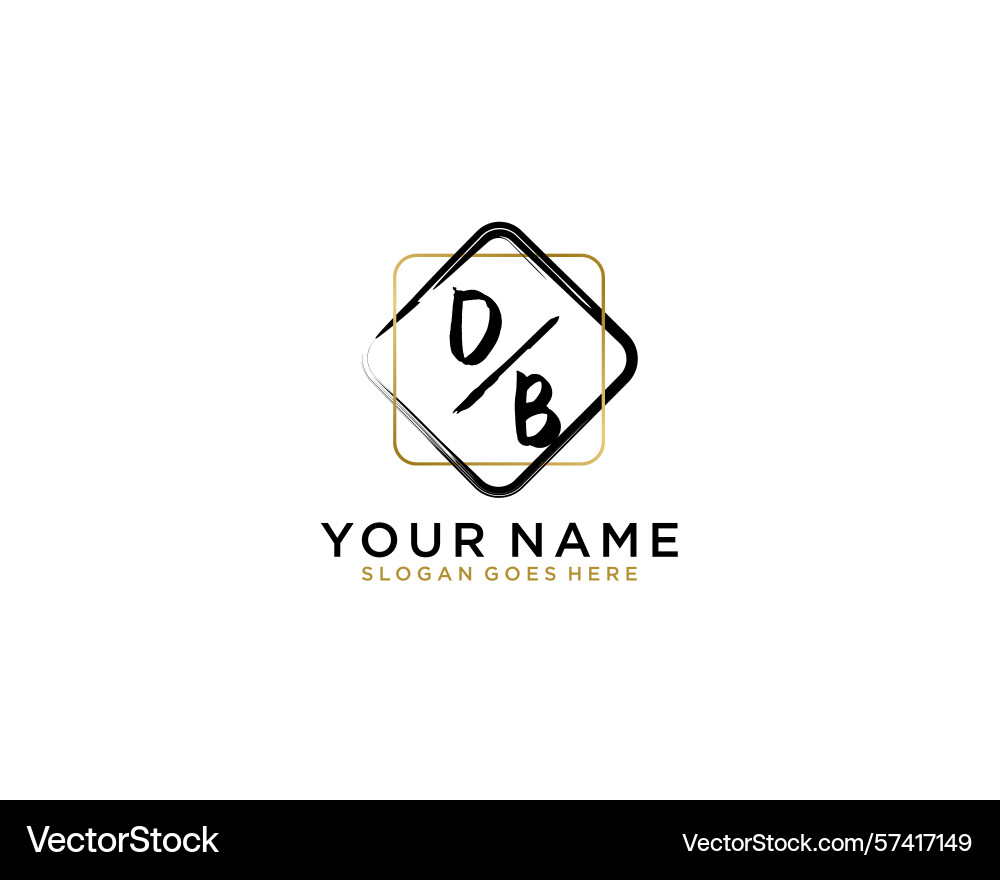 Stylish db monogram logo designs with modern line Stylish db monogram logo designs with modern line Vector Image