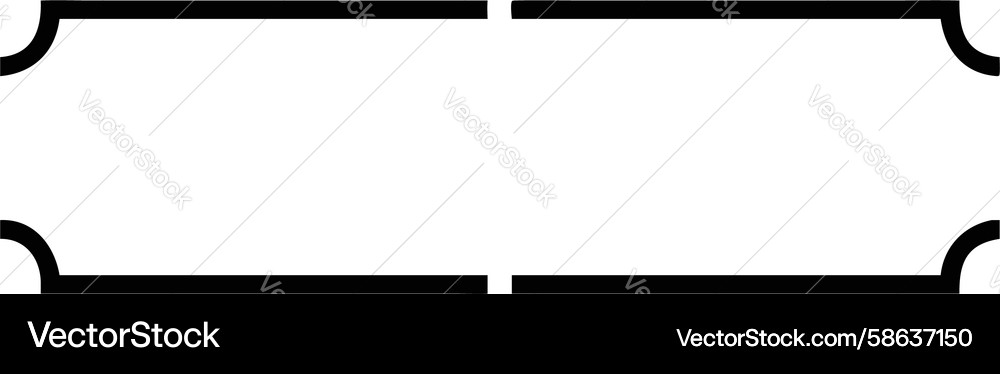Dashed Border Rectangle Vector Image