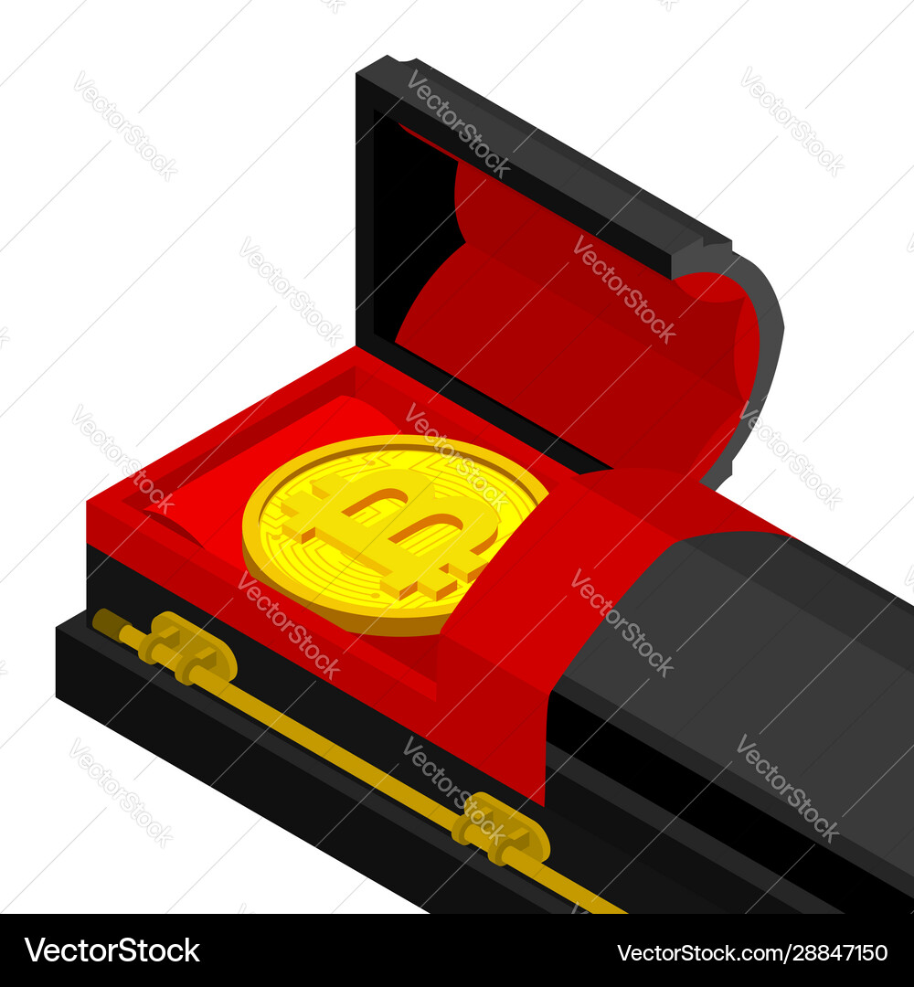Death bitcoin in coffin rip cryptocurrency – Royalty-Free Vector |  VectorStock