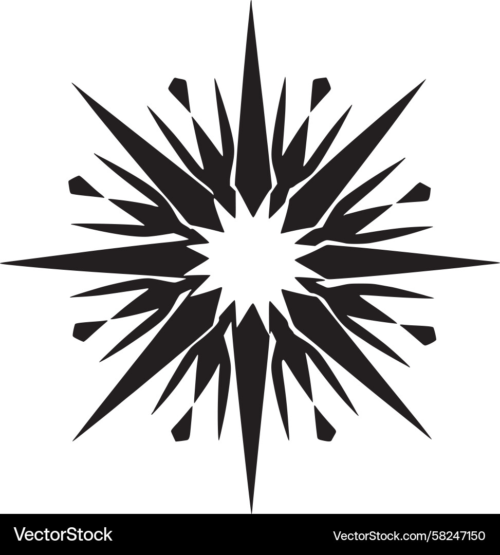 Dynamic Starburst Pattern Vector Image