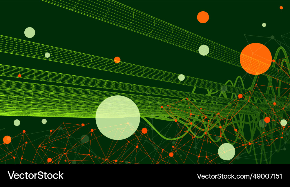 Abstract background with a wireframe dynamic Abstract background with a wireframe dynamic vector image