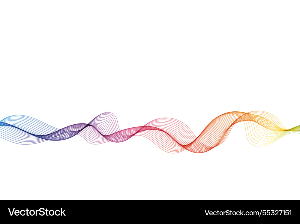 Abstract smooth color wave curve flow blue Abstract smooth color wave curve flow blue vector image