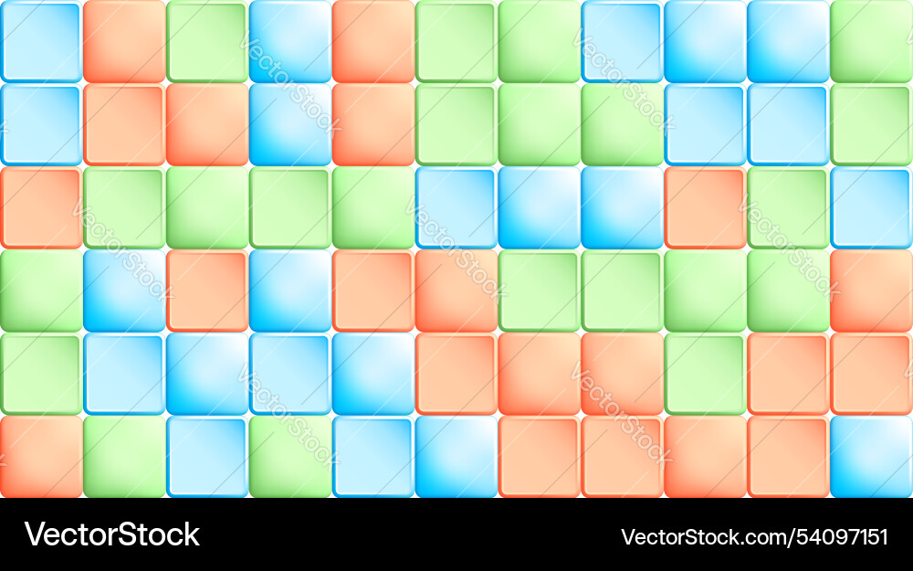 Mosaic children puzzle pattern with multi colored Mosaic children puzzle pattern with multi colored vector image