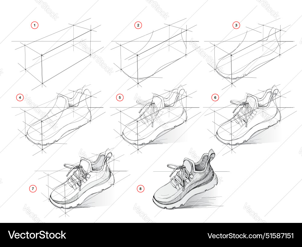 Page shows how to learn draw from life sketch Page shows how to learn draw from life sketch vector image