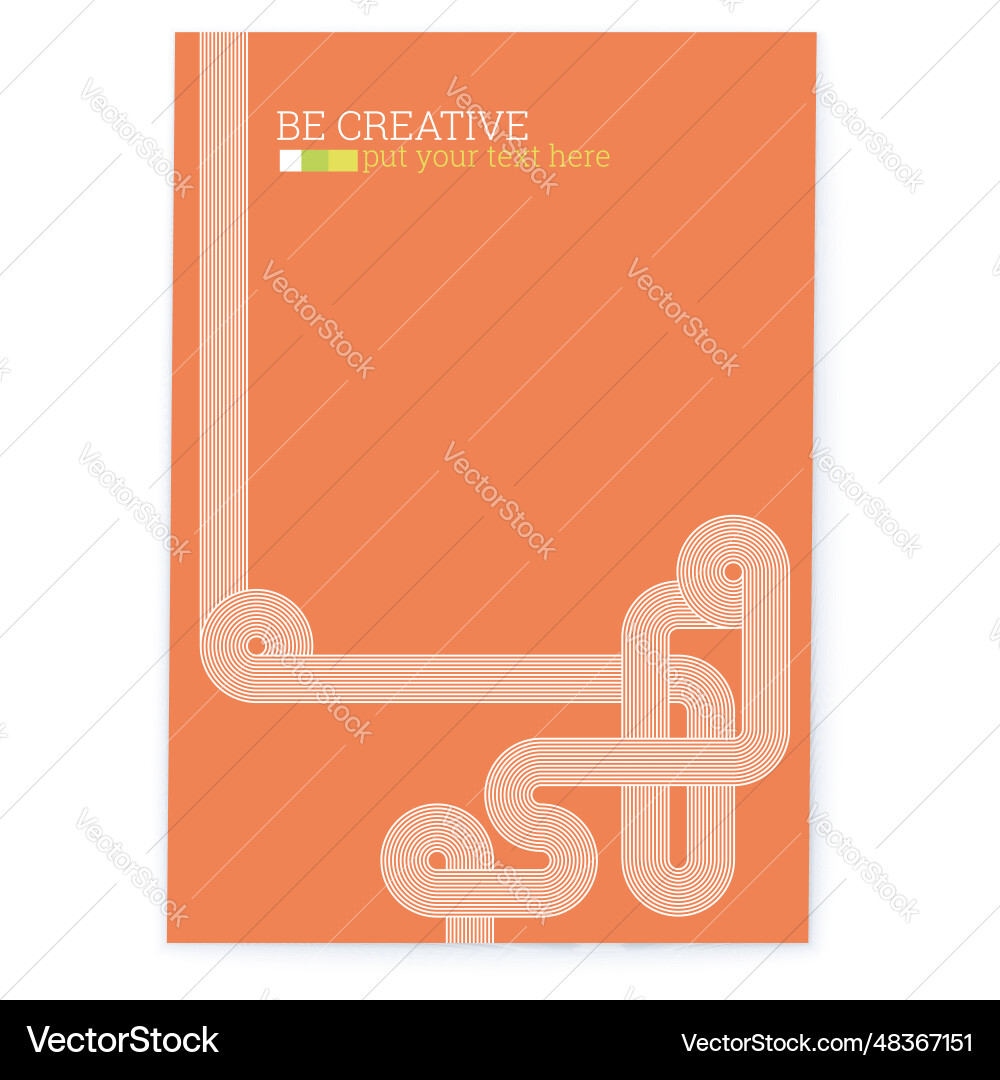 Retro abstract pattern with bended pipeline style Retro abstract pattern with bended pipeline style vector image