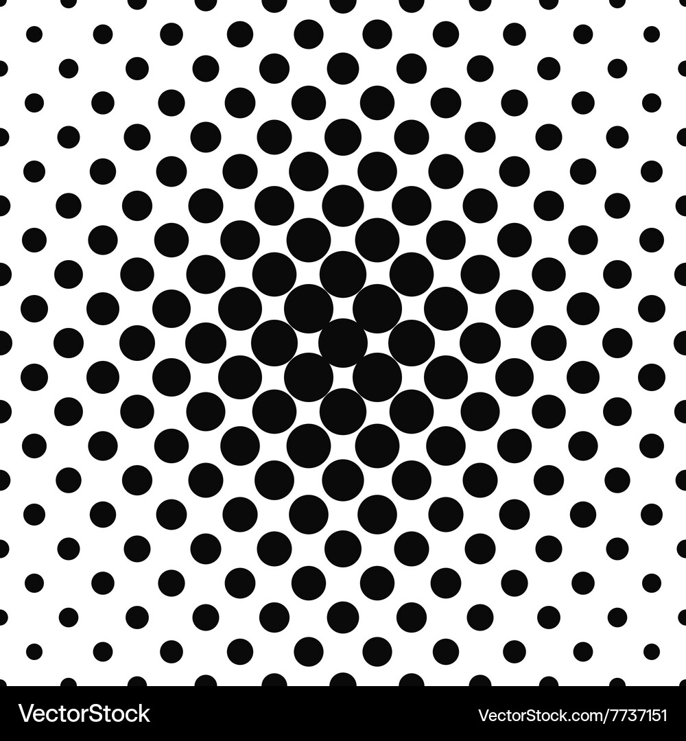 Simple monochrome repeating dotted pattern Vector Image