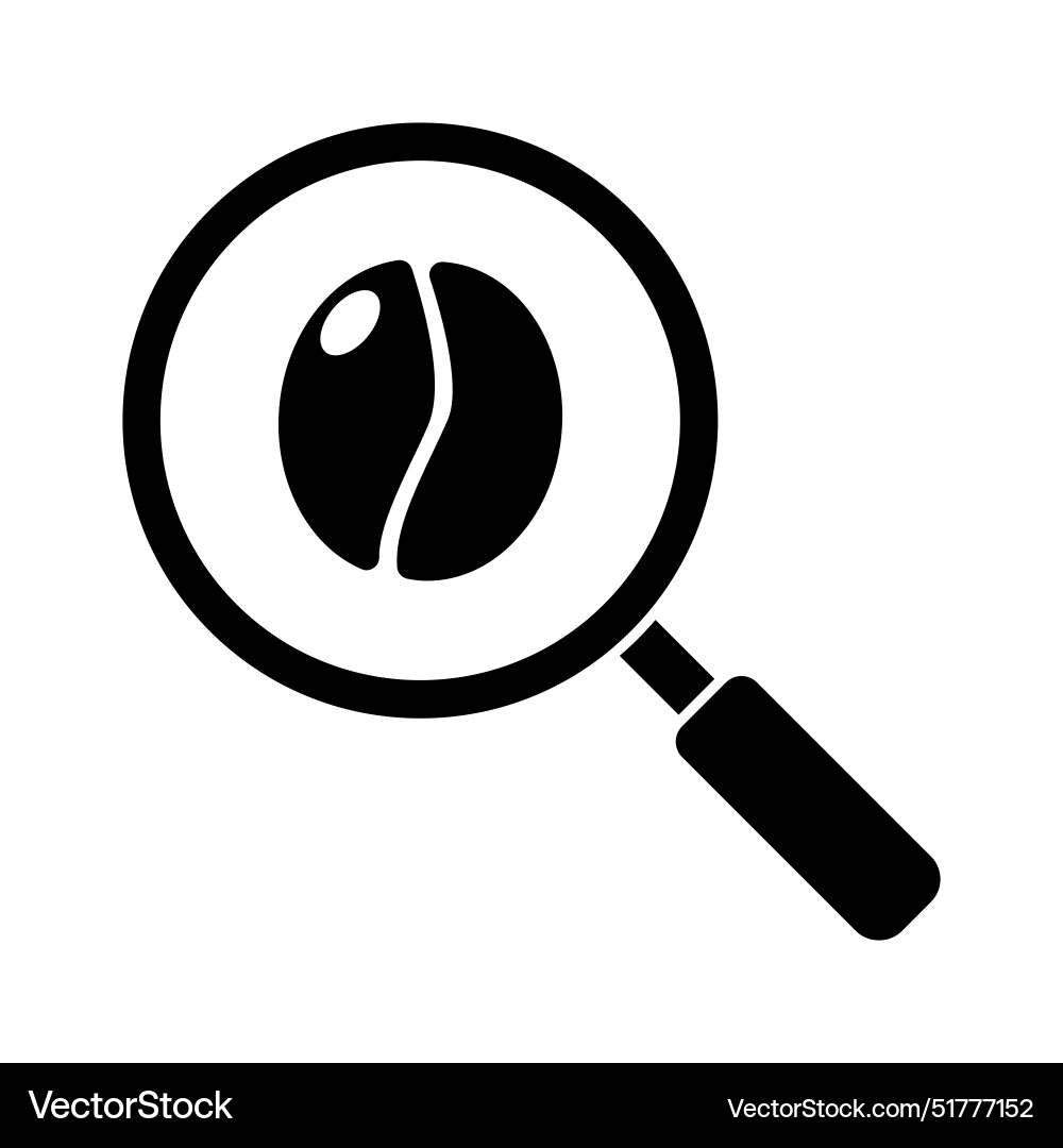 Coffee search icon Coffee search icon vector image