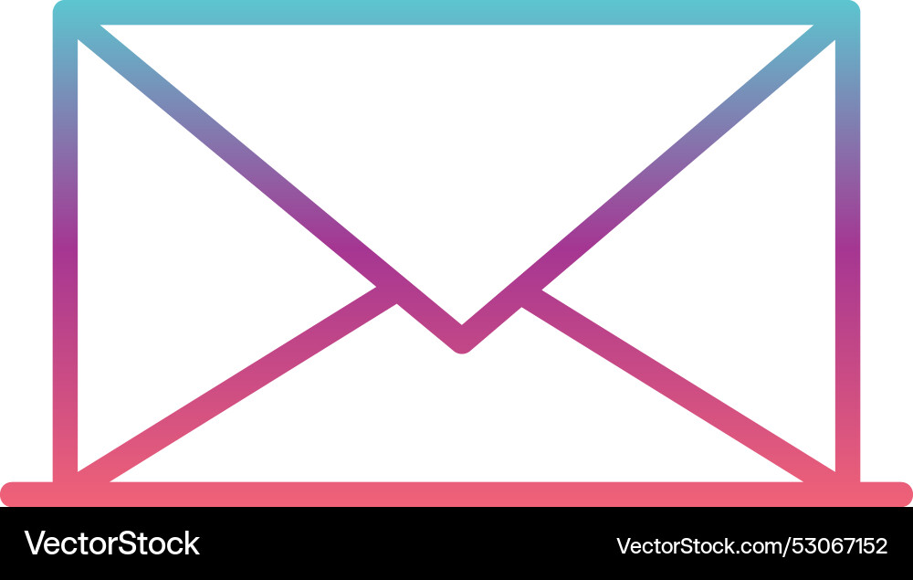 Email line gradient design Vector Image