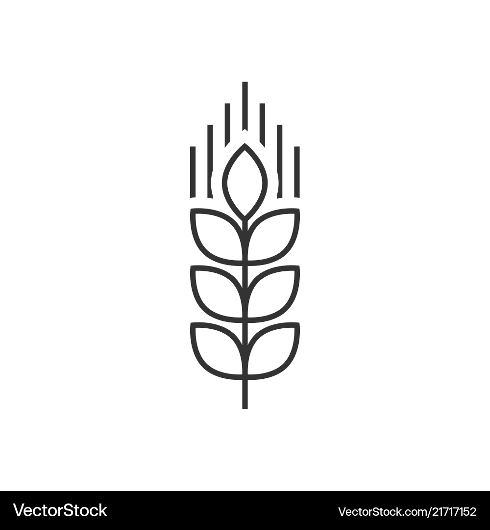 Wheat ear icon Royalty Free Vector Image - VectorStock