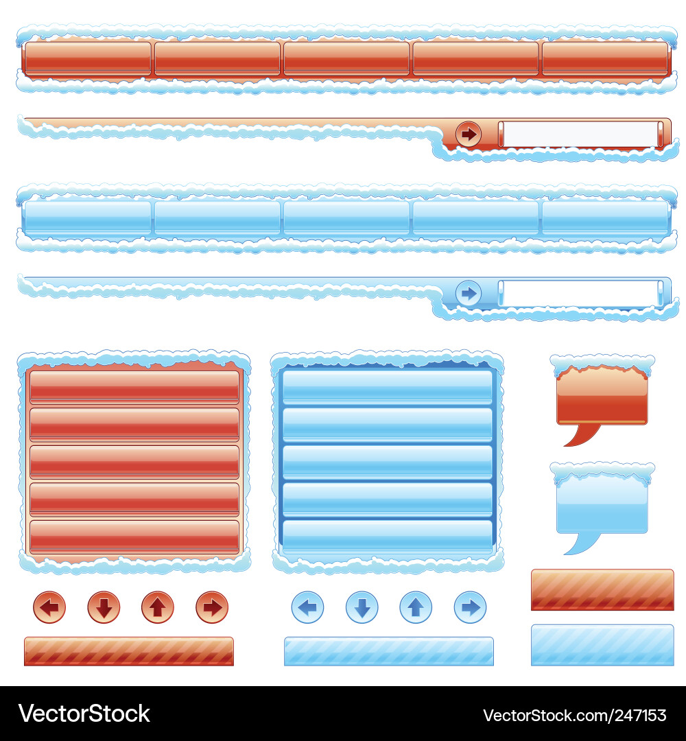 Website Menu Icons Set vector image