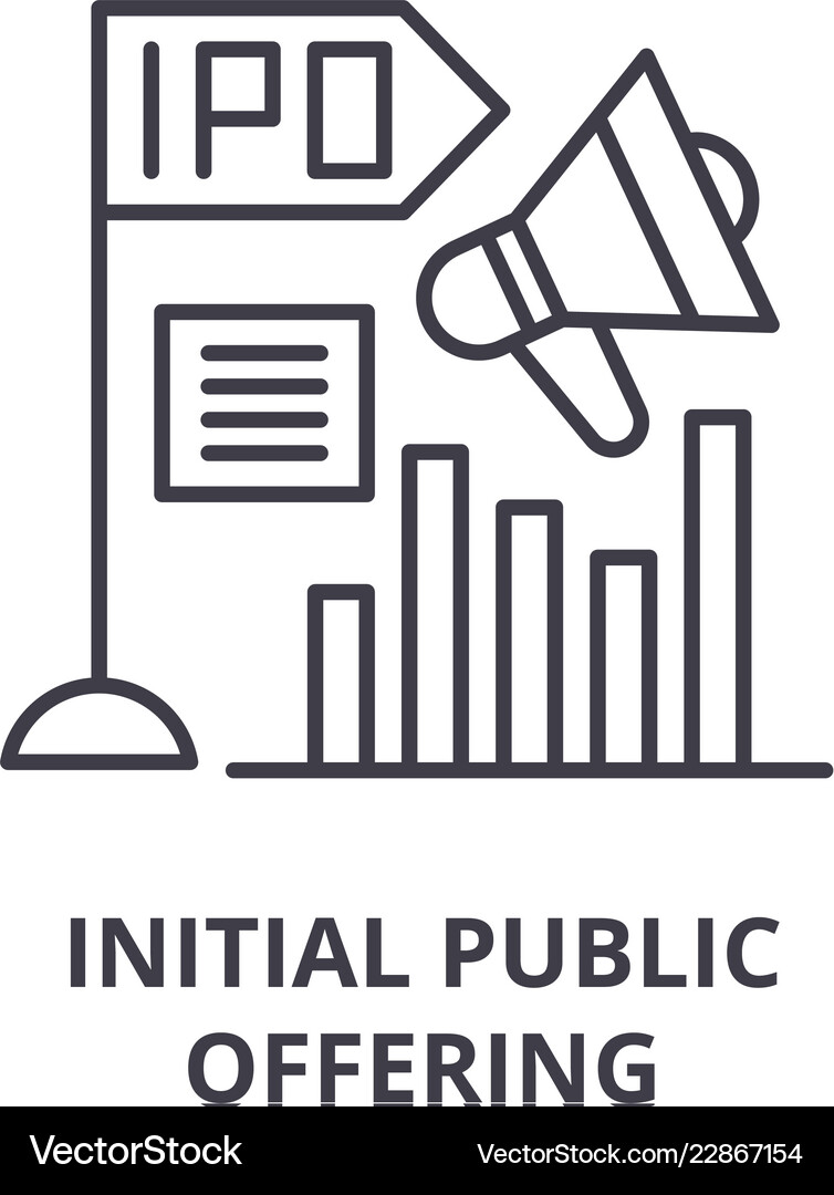 Initial Public Offering Icon – Royalty-Free Vector | VectorStock