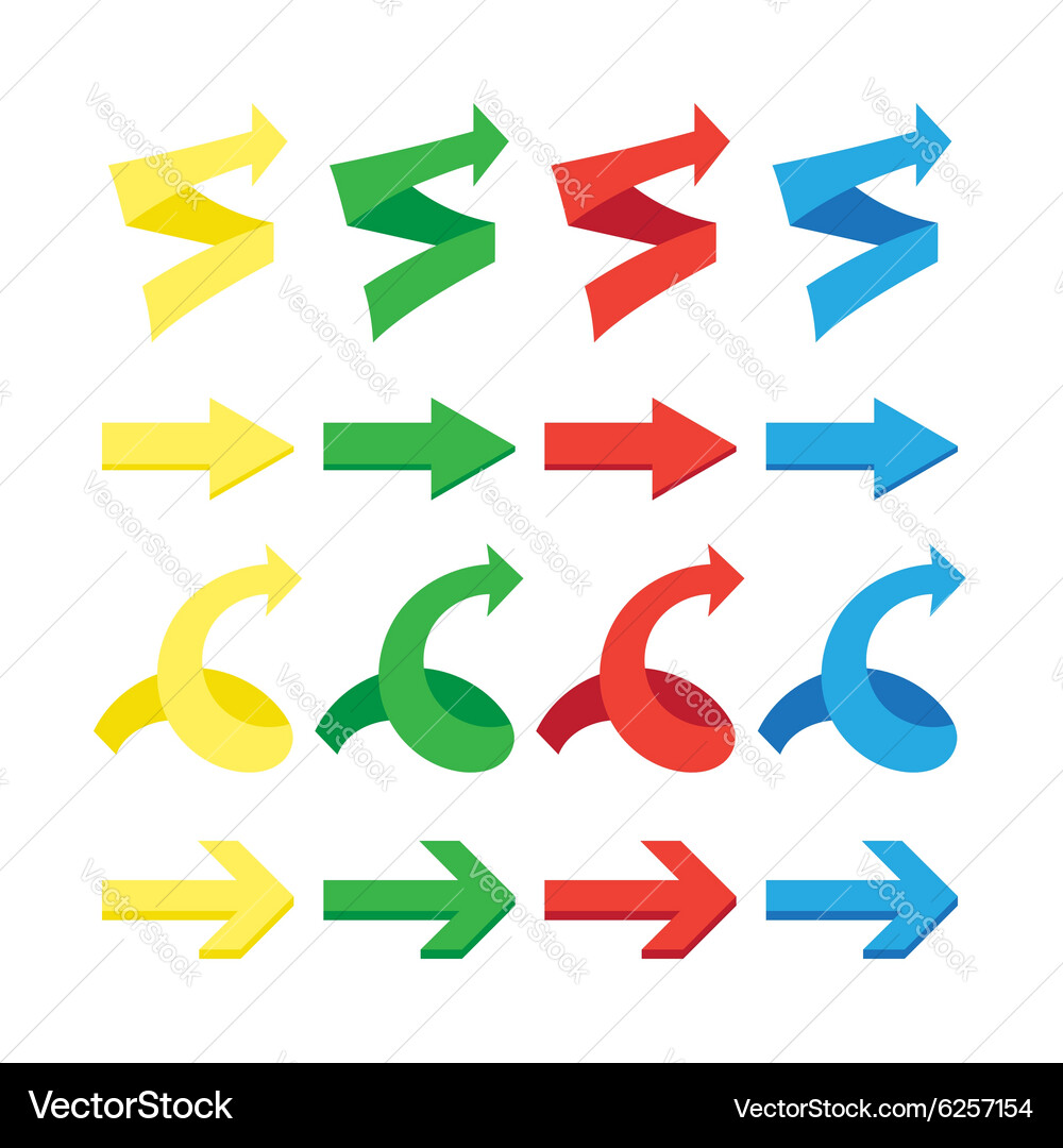 Isolated arrows set undo and previous buttons Vector Image