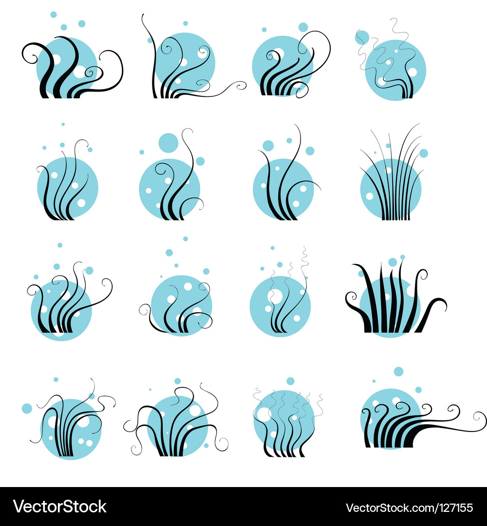 Green Grass Blades Vector Image