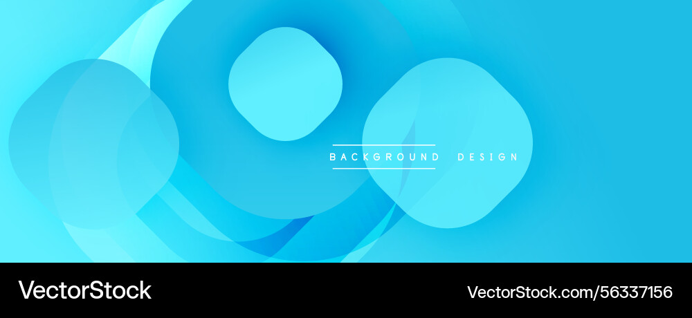 Abstract blue background features overlapping Vector Image