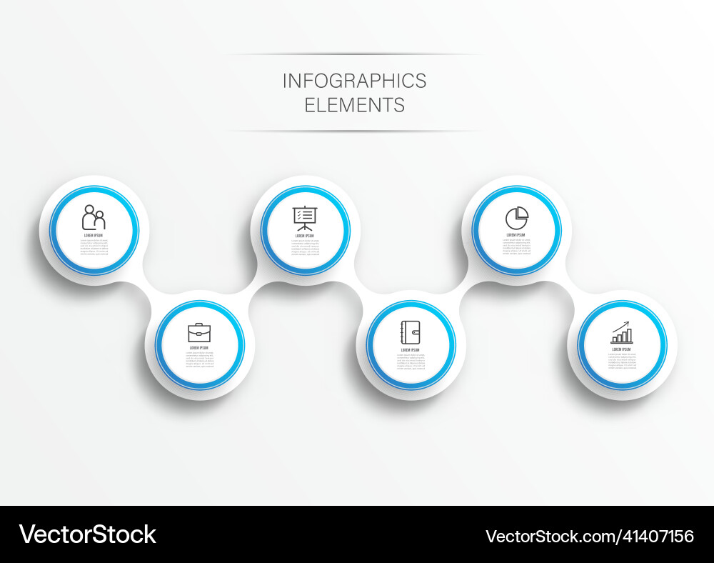 Abstract elements of graph infographic template Abstract elements of graph infographic template vector image