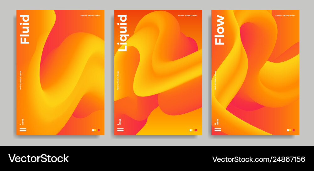 Abstract Flow Shapes - Dynamic Gradient vector image