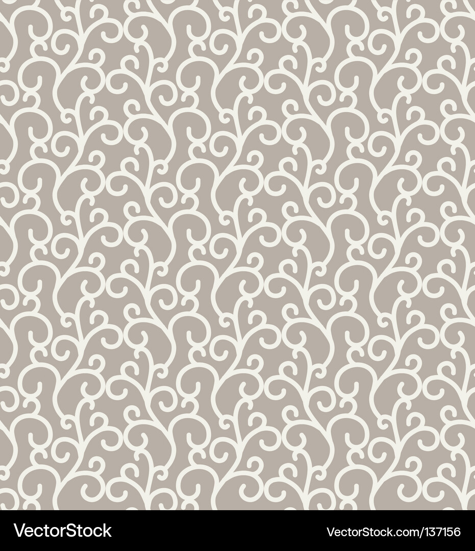 Elegant Curl Pattern Vector Image