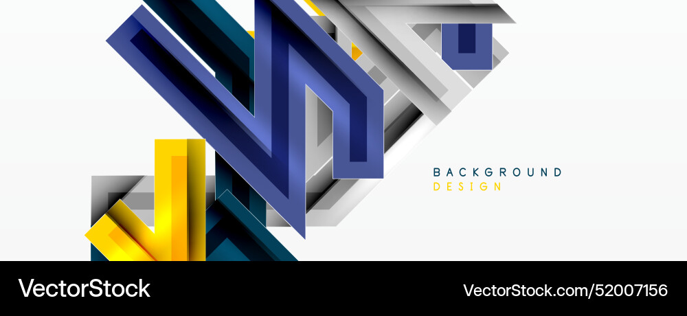 Line zig zag dynamic geometric abstract background Vector Image