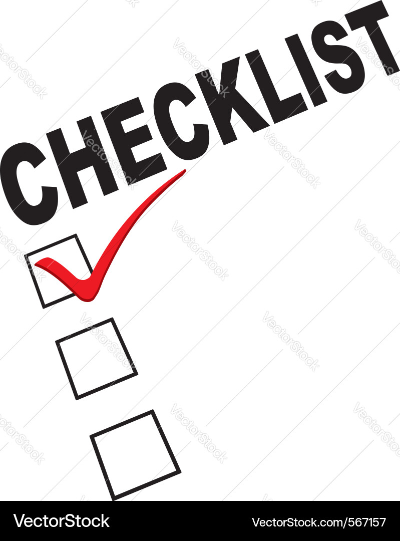 Checkmark Icon - Task List vector image