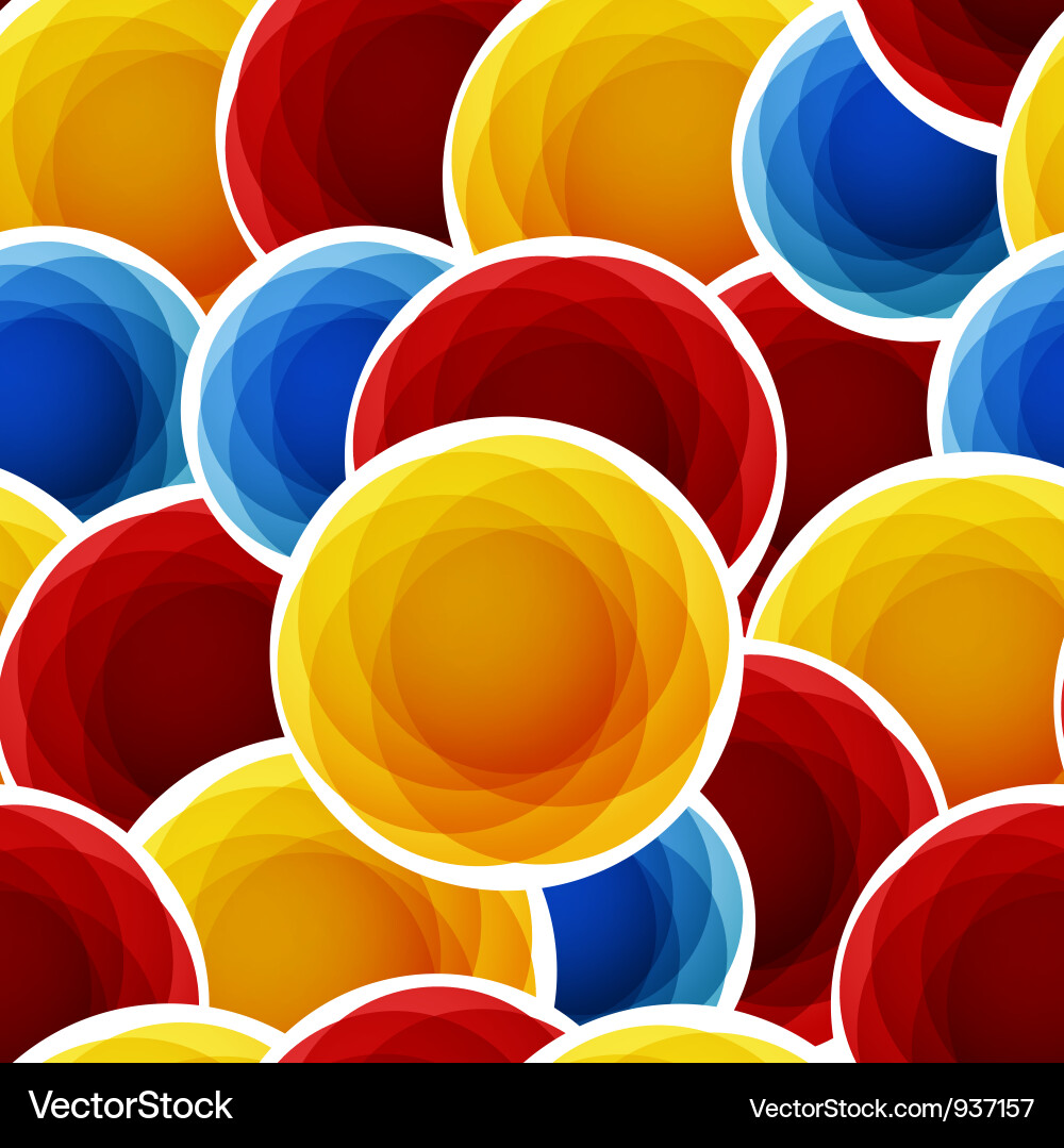 Colorful Circular Pattern vector image