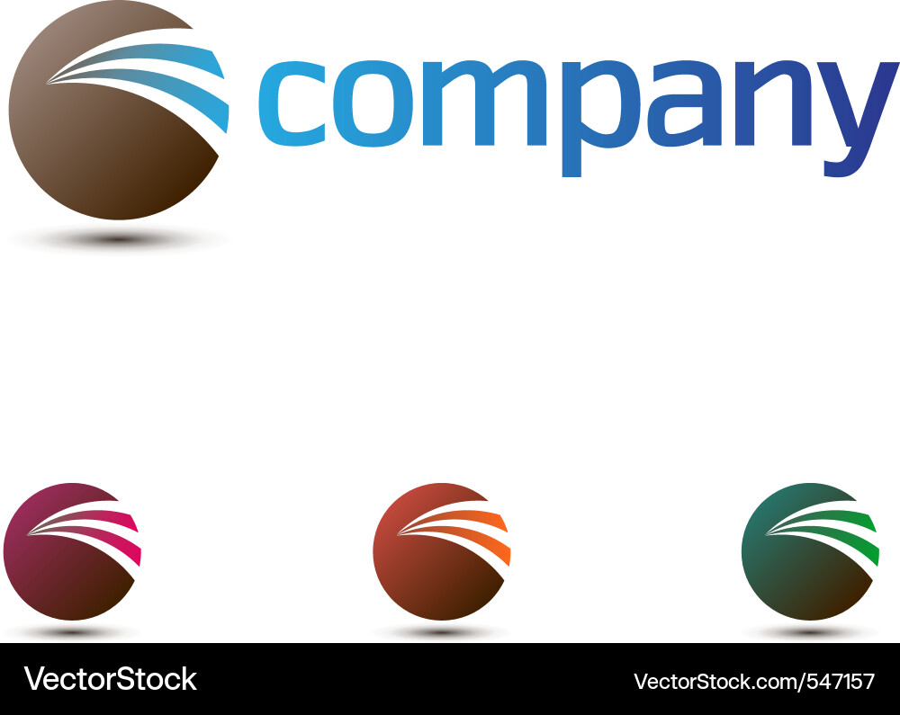 Modern Circle Logo Vektorbild