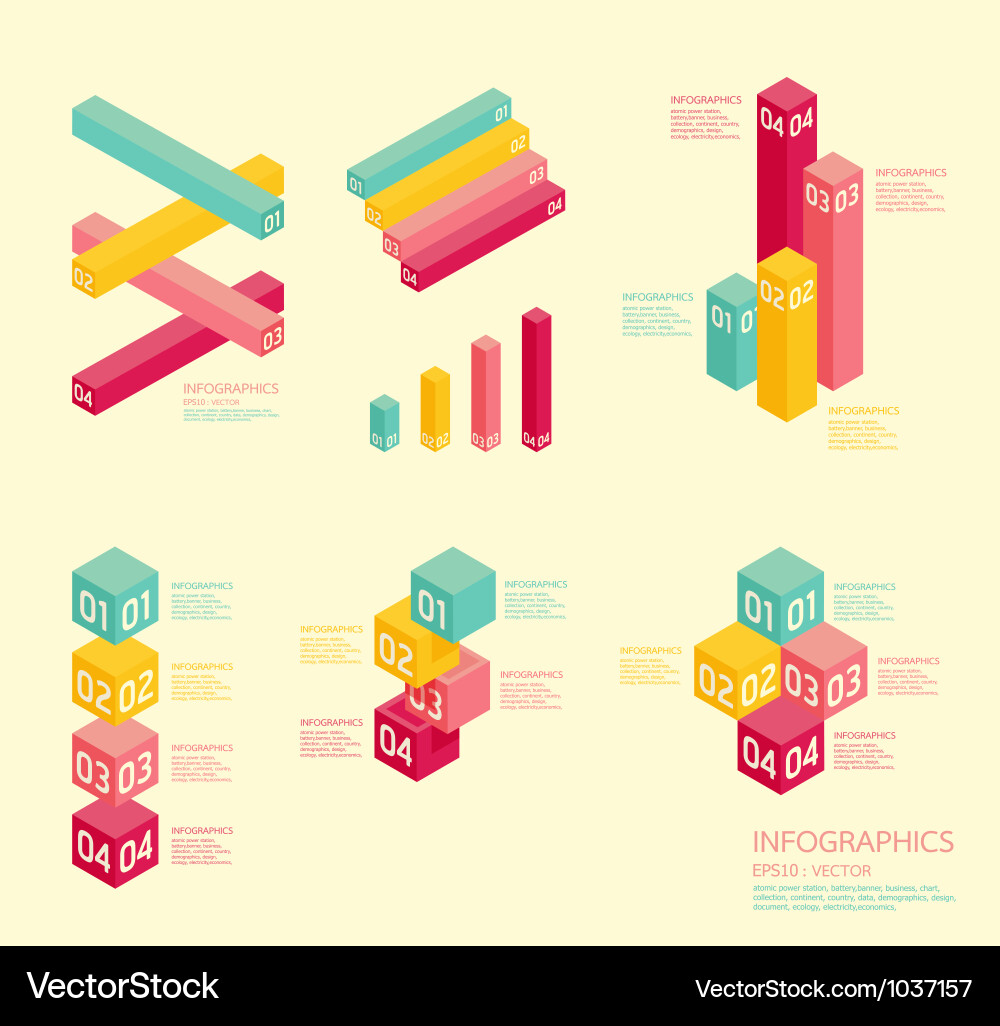 Modern Color Chart Infographic vector image