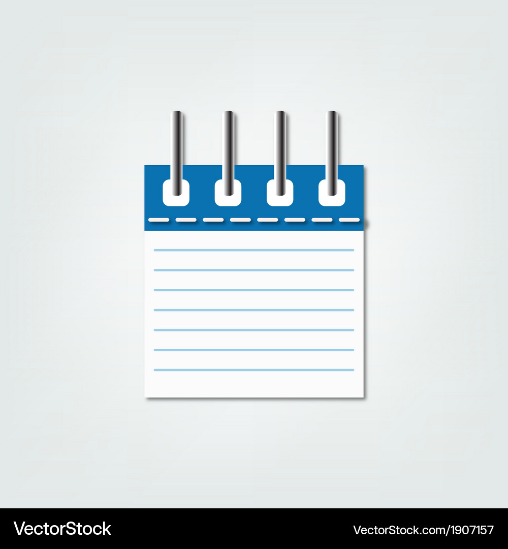 Notebook icon Vector Image