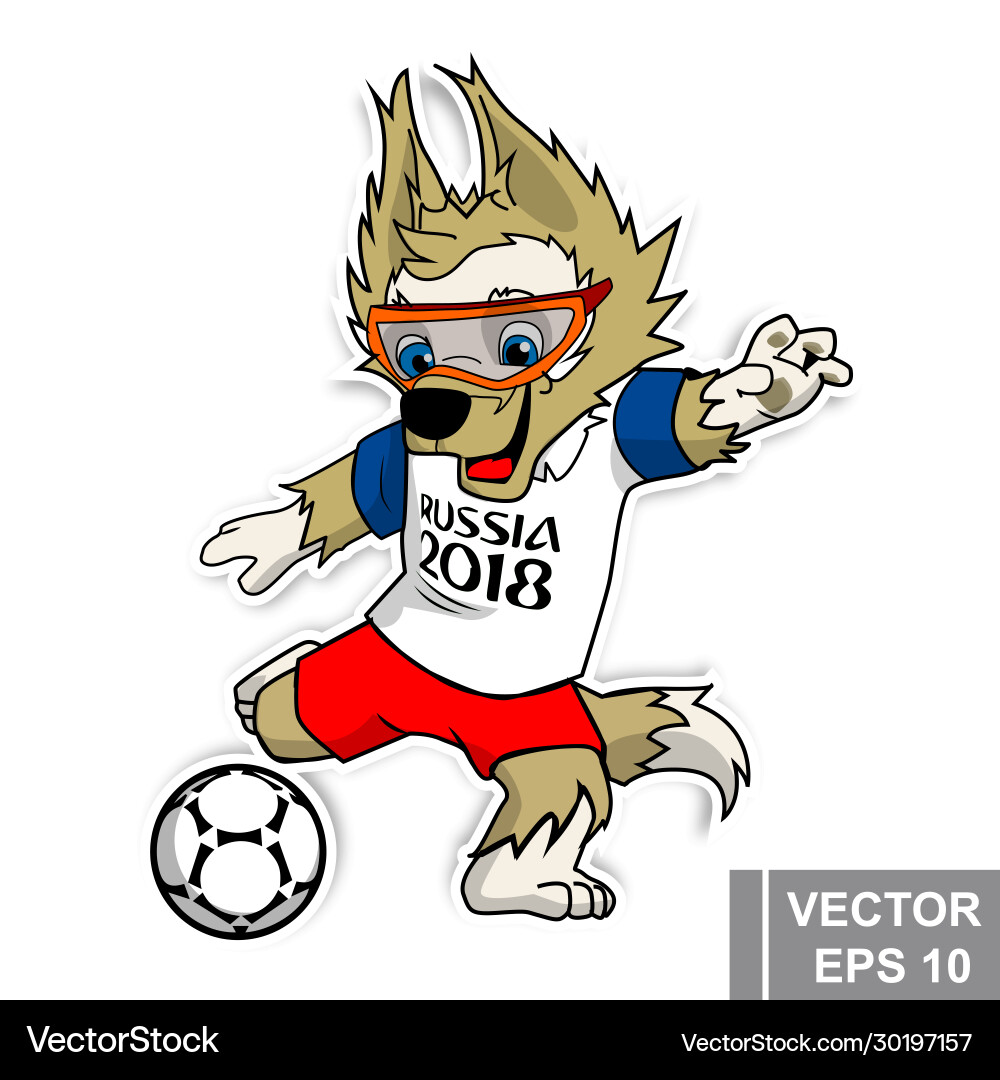 Zabivaka symbol russian football club Zabivaka symbol russian football club vector image