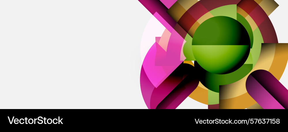 Abstract colorful shapes overlap creating dynamic Abstract colorful shapes overlap creating dynamic vector image