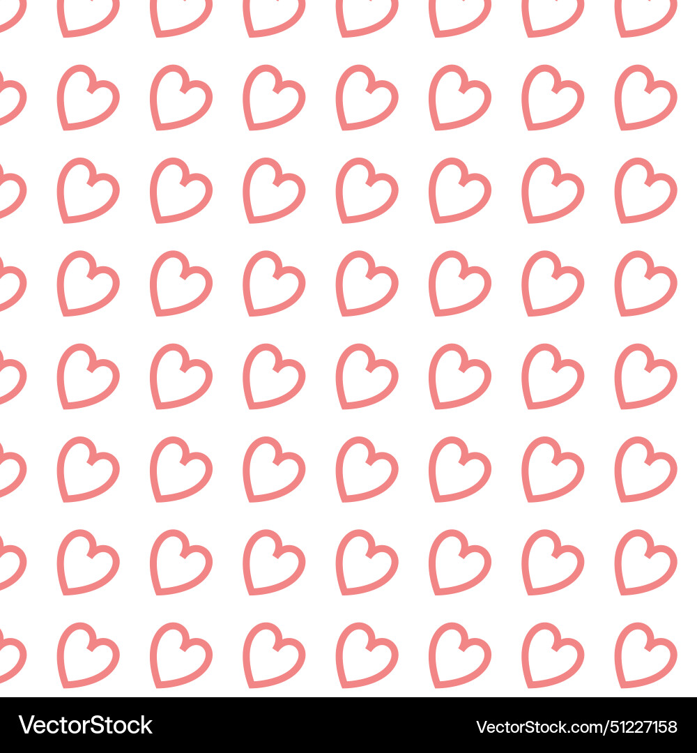 Heart seamless pattern design Heart seamless pattern design Vector Image