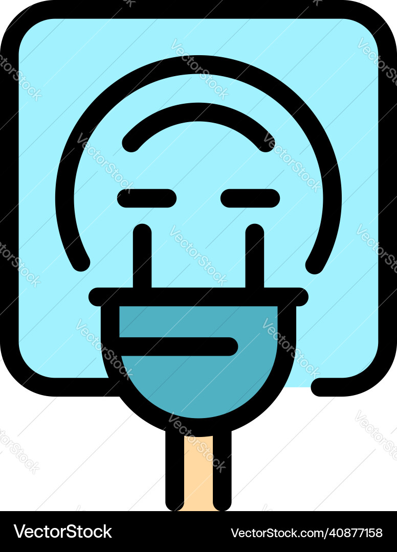 Socket icon color outline Socket icon color outline vector image