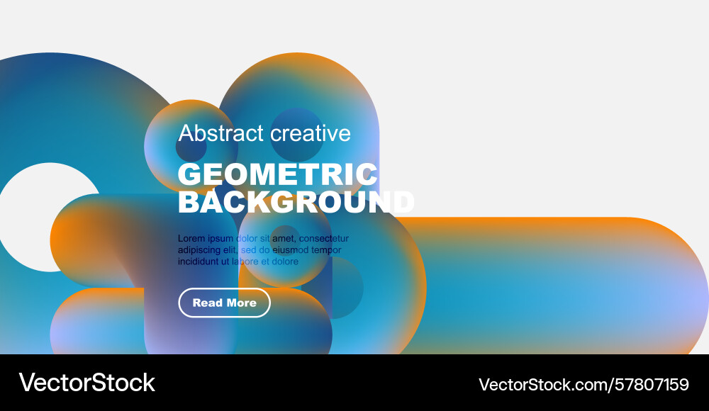 Abstract geometric shapes overlap creating vector image