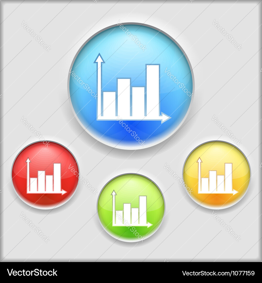 Chart Icon Set - Data Analysis vector image