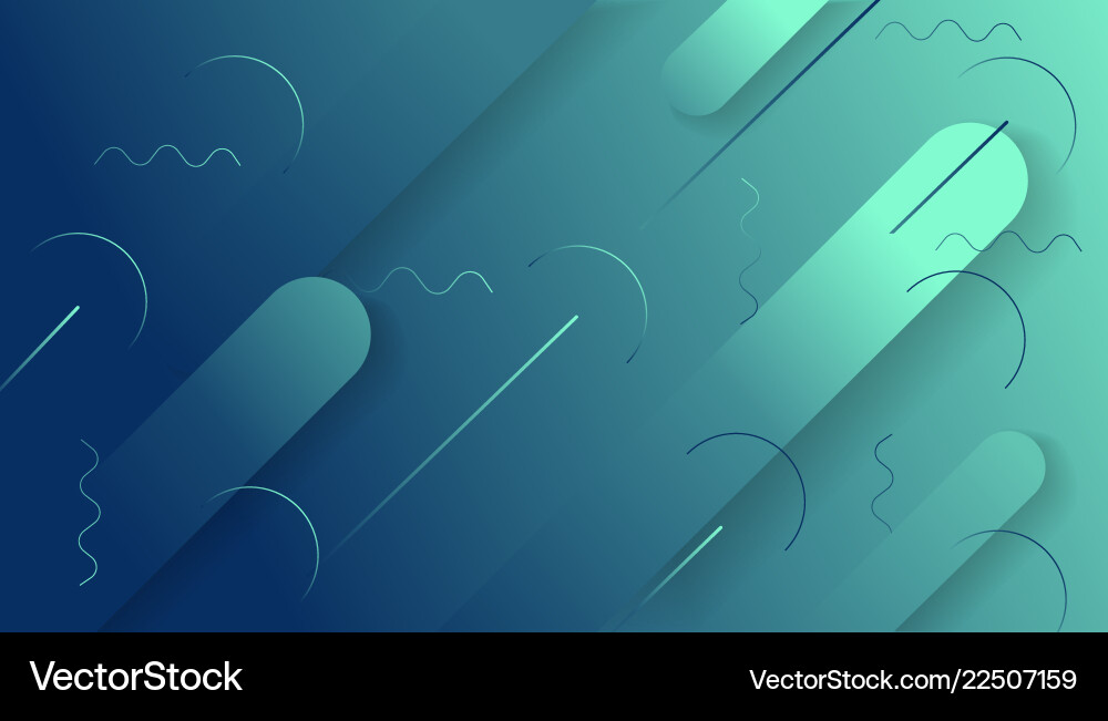 Colorful dynamic shapes composition on gradient Colorful dynamic shapes composition on gradient Vector Image